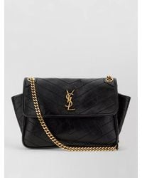 Saint Laurent - Niki Shoulder Bag Chain Strap Chevron - Lyst