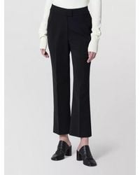 Entire studios - Pleated Front Cropped Trousers Belt Loops - Lyst