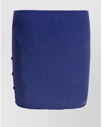 Courreges - Cotton And Wool Pencil Skirt - Lyst