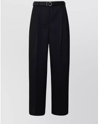 Jil Sander - Wool High-Rise Relaxed-Fit Wide-Leg Pleated Trousers - Lyst