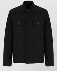 Gucci - Cotton Jacket Long Sleeves Chest Pockets - Lyst