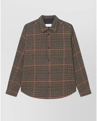 Les Deux - Houndstooth Overshirt - Lyst