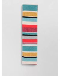 Paul Smith - Striped Ribbed Merino Wool Scarf - Lyst