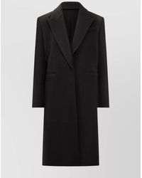 Givenchy - Single Breasted Wool Coat - Lyst