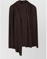 Petar Petrov - Shadowline Hooded Jacket Draped Long Sleeves - Lyst