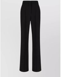 Max Mara - Wool Trousers With Belt Loops And Pleats - Lyst