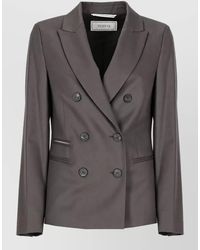 Peserico - Wool Double-Breasted Blazer - Lyst