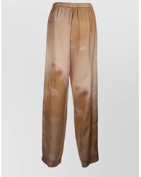 Fabiana Filippi - Printed Silk Wide-Leg Trousers - Lyst