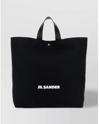Jil Sander - Market Tote Canvas Shoulder Bag - Lyst