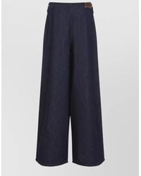 Dries Van Noten - Pamplona Wide Leg High Rise Denim Pants - Lyst