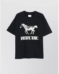 Rhude - Crew Neck Short Sleeve Graphic Print T-Shirt - Lyst