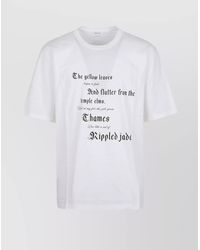 McQueen - Crew Neck Graphic Print Short Sleeves T-Shirt - Lyst
