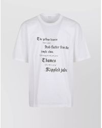 McQueen - Crew Neck Graphic Print Short Sleeves T-Shirt - Lyst