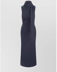 STAUD - Wool Turtleneck Midi Knit Dress - Lyst