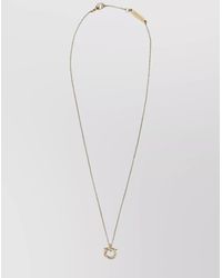 Ferragamo - Chain Knot Pendant Necklace - Lyst
