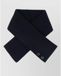 Moorer - Cashmere Scarf Wool Blend Button Detail - Lyst