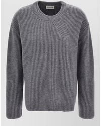 P.A.R.O.S.H. - Cashmere Crew Neck Sweater Long Sleeves Knit - Lyst