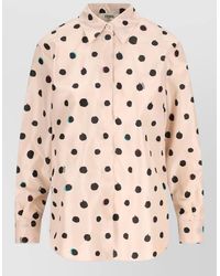 Fendi - Moth Dots-Print Taffeta Oversized Shirt - Lyst