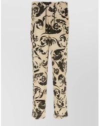 Dries Van Noten - Printed Viscose Straight-Leg Trousers - Lyst
