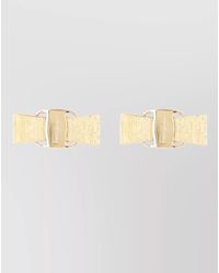 Ferragamo - Vara Signature Bow Metal Pin Brooch - Lyst