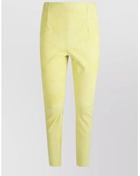 Via Masini 80 - Leather Slim-Fit Trousers - Lyst