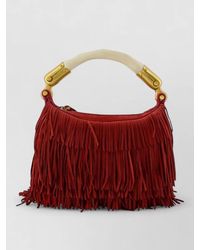 Balmain - Ebene Mini Leather Shoulder Bag - Lyst