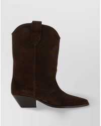 Isabel Marant - Suede Cowboy Ankle Boots - Lyst