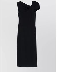 Givenchy - Draped Midi Dress - Lyst