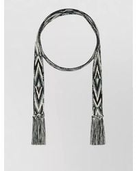 Pierre Louis Mascia - Silk Belt Adjustable Length Geometric Pattern - Lyst