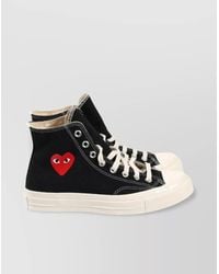 COMME DES GARÇONS PLAY - Cotton High-Top Sneakers - Lyst