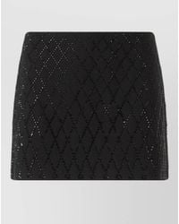 Pinko - Mini Skirt Sequin Embellishments Diamond Pattern - Lyst