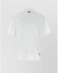 Comme des Garçons - Cotton Logo Embroidery Shirt - Lyst
