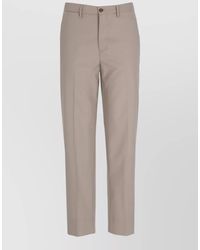 Briglia 1949 - Wool Blend Straight Pants Belt Loops - Lyst