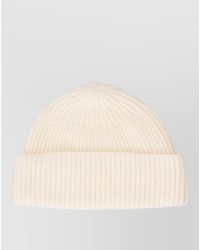 P.A.R.O.S.H. - Ribbed Cuff Beanie Hat Lightweight Neutral - Lyst