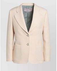 Valentino - Silk Single-Breasted Jacket - Lyst