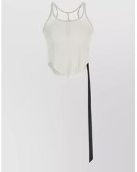 Rick Owens - Cropped Cotton Tank Top - Lyst