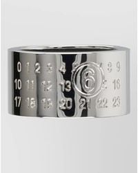 MM6 by Maison Margiela - Minimal Wide Band Ring Brass - Lyst