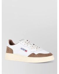 Autry - Low Sneakers Perforated Toe Box Contrast Panel Rubber Sole - Lyst