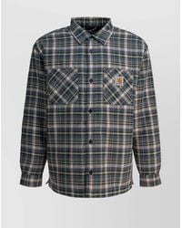 Carhartt - Overshirt Jacket With Plaid Pattern And Pockets - Lyst