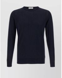 John Smedley - Cotton Crew-Neck Long-Sleeve Jumper - Lyst