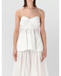 Rohe - Sweetheart Bustier Dress Layered Flared Hem - Lyst