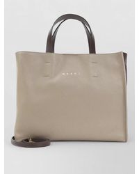 Marni - Museo Soft Calf Leather Tote Bag - Lyst