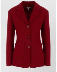 Loewe - Wool Blend Tailored Blazer Notch Lapel - Lyst