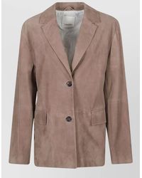 Max Mara - Tailored Jacket Long Sleeves Notched Lapels - Lyst