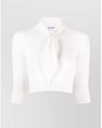 The Attico - Stretch Viscose Knit Sweater - Lyst