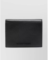 Emporio Armani - Luxurious Textured Leather Wallet - Lyst