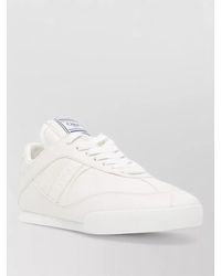 Chloé - Leather Low-Top Lace-Up Sneakers - Lyst