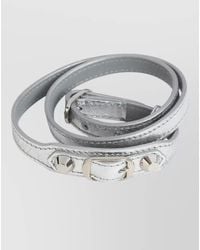 Balenciaga - Leather Triple-Wrap Studded Bracelet - Lyst