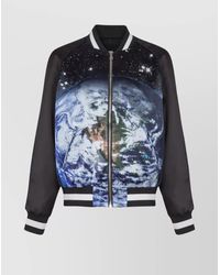 Balmain - Printed Bomber Jacket - Lyst