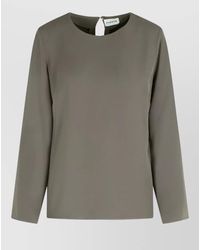 P.A.R.O.S.H. - Poker Polyester Blouse Round Neck Keyhole - Lyst